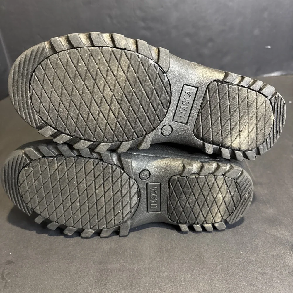 Itasca Youth Snow Boots Size 5 Gray/black